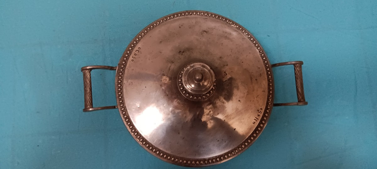 Pewter Vegetable Dish From Strasbourg - 19th Century-photo-2