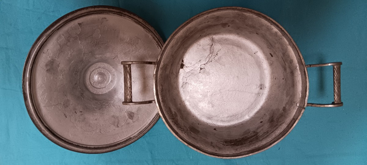 Pewter Vegetable Dish From Strasbourg - 19th Century-photo-3