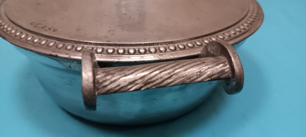 Pewter Vegetable Dish From Strasbourg - 19th Century-photo-4