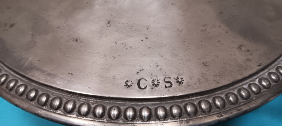 Pewter Vegetable Dish From Strasbourg - 19th Century-photo-2