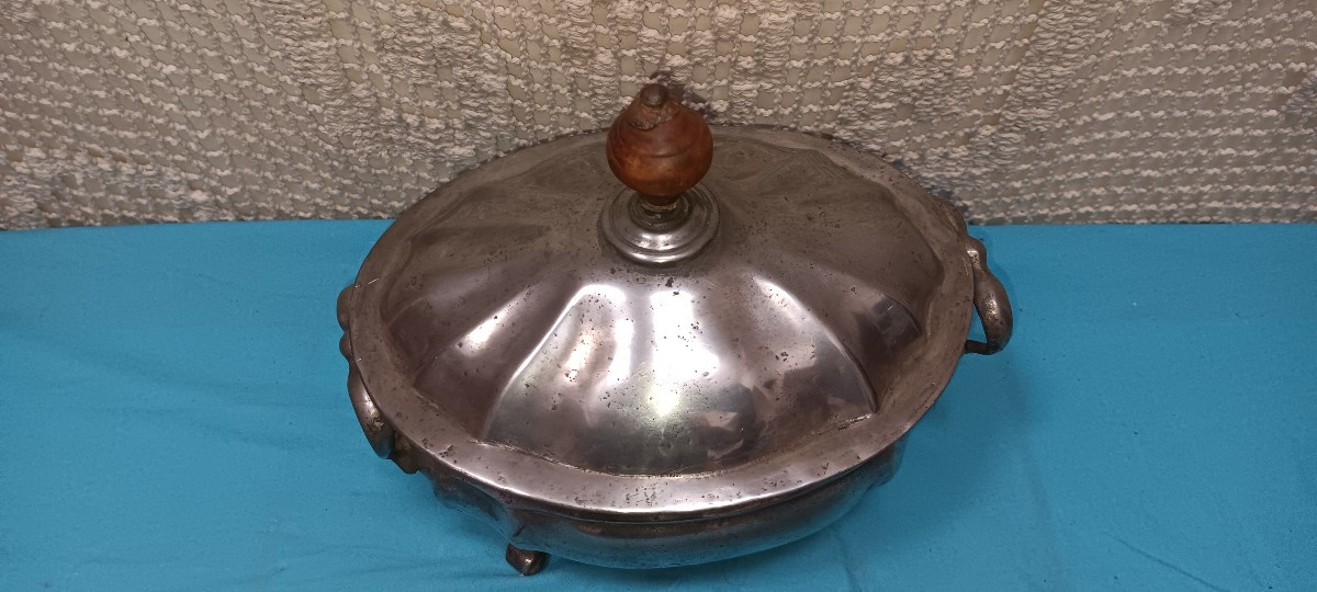 Pewter Tureen, Alsace - Late 18th, Early 19th Century-photo-2