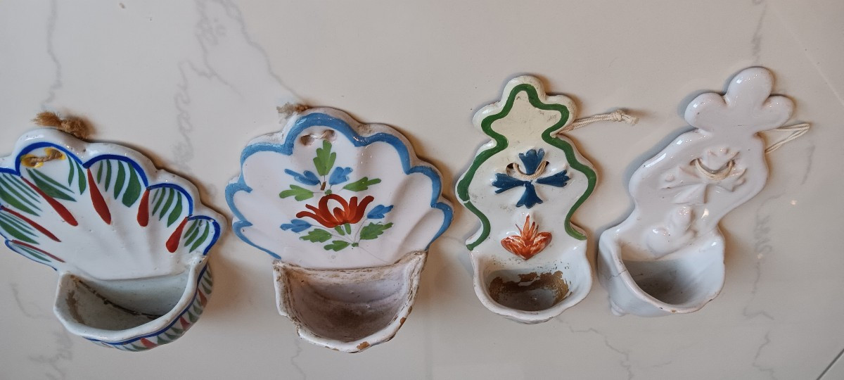 Saint Clement Earthenware Holy Water Font-photo-3