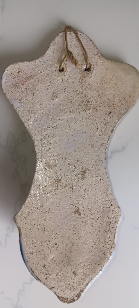 Saint Clement Earthenware Holy Water Font-photo-2