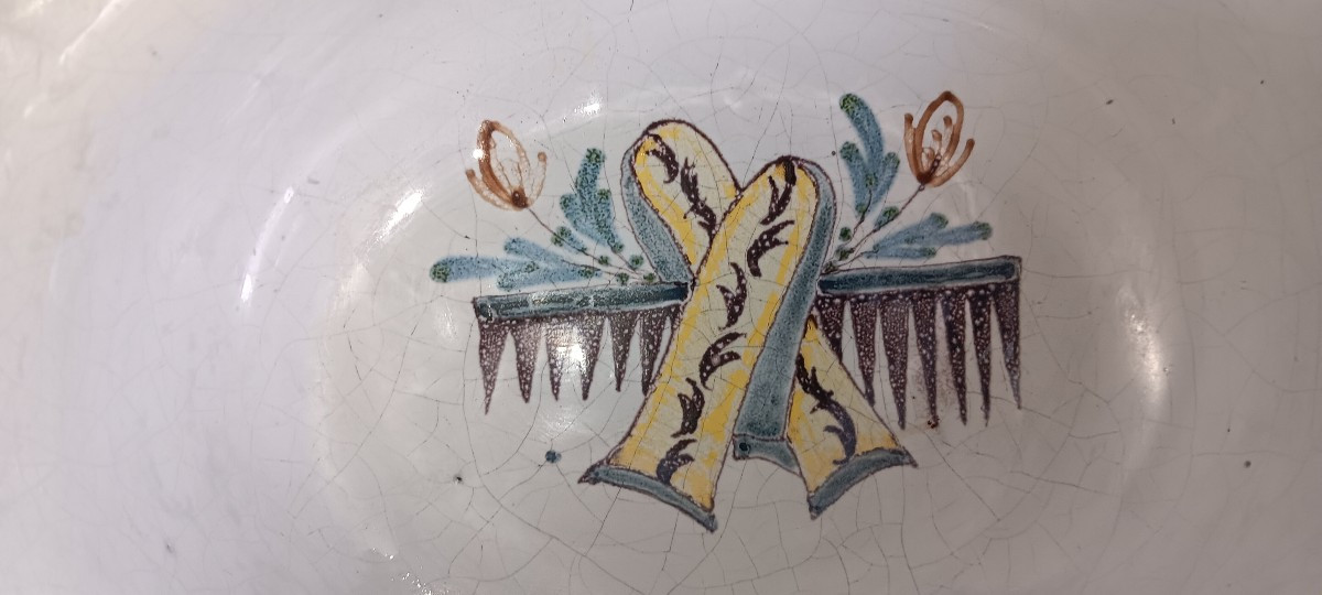 Plat à barbe  - Fin XVIII  ou début XIX siècle-photo-2