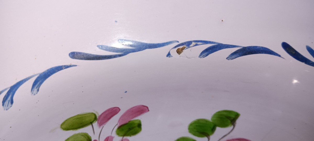 Plat à barbe  de Saint-Clément - XIX siècle-photo-3