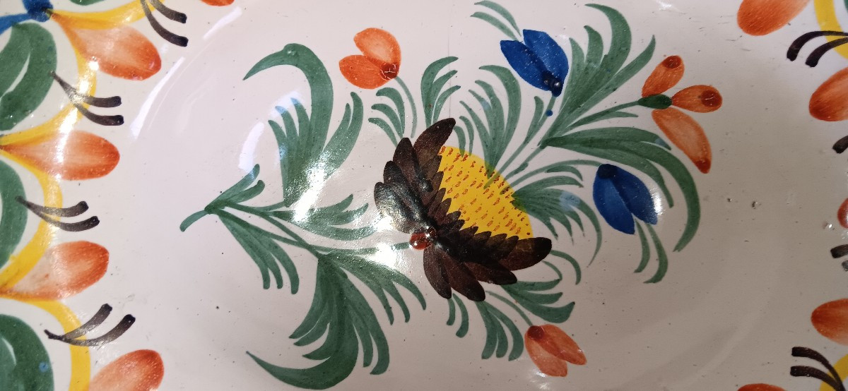 Plat à barbe de Nevers - Fin XVIII ou Début XIX siècle-photo-2