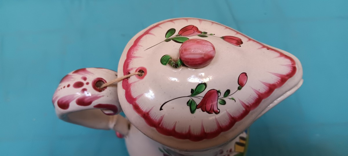 Lunéville Earthenware Ewer - Late 18th, Early 19th Century-photo-1