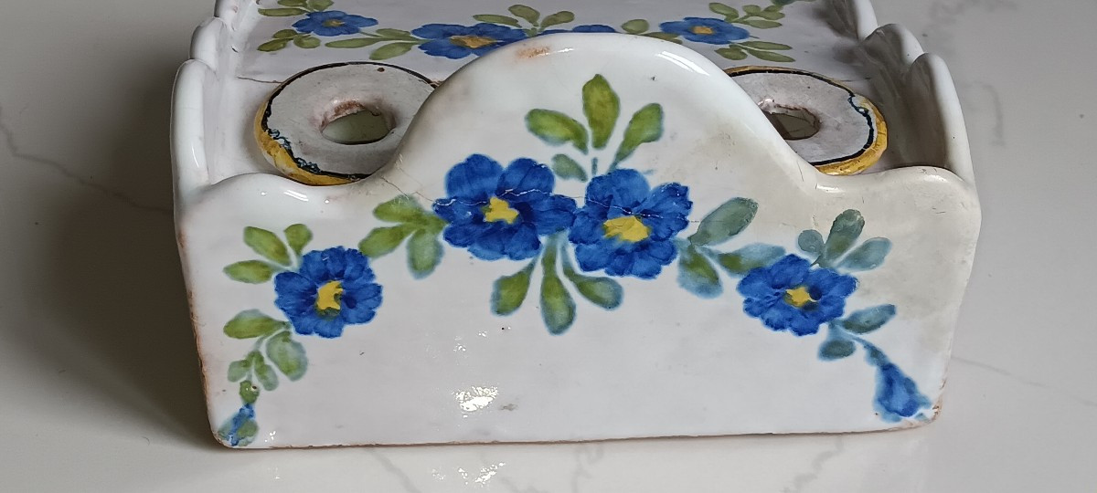 Earthenware Inkwell - Early 19th Century-photo-1