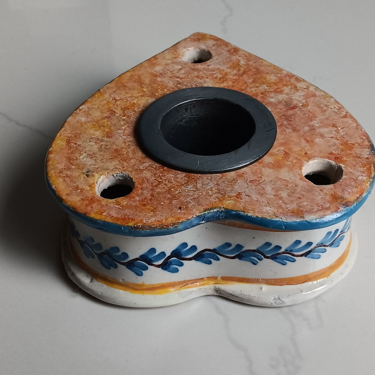 Encrier en faience  - Fin XVIII , Début XIX siècle-photo-3