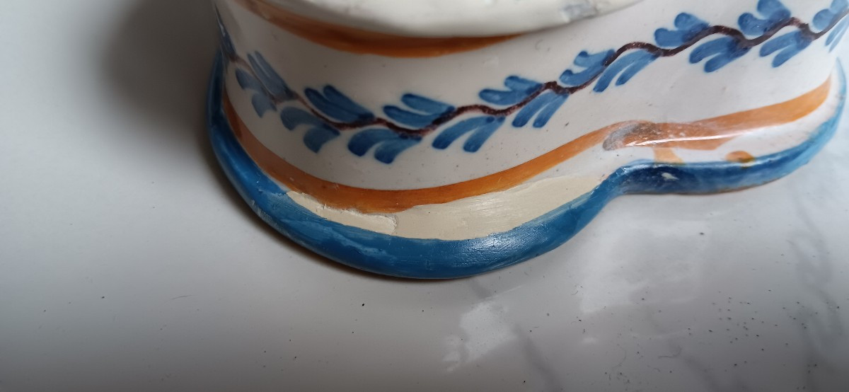 Encrier en faience  - Fin XVIII , Début XIX siècle-photo-2