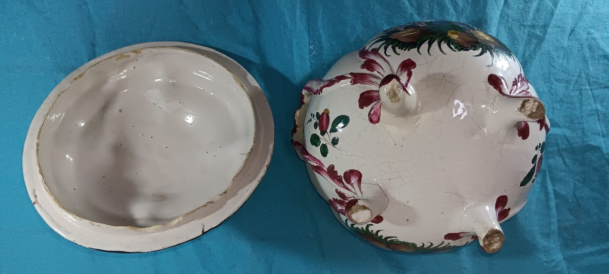 Soupière au chinois de LUNEVILLE? - Fin XVIII siècle-photo-3