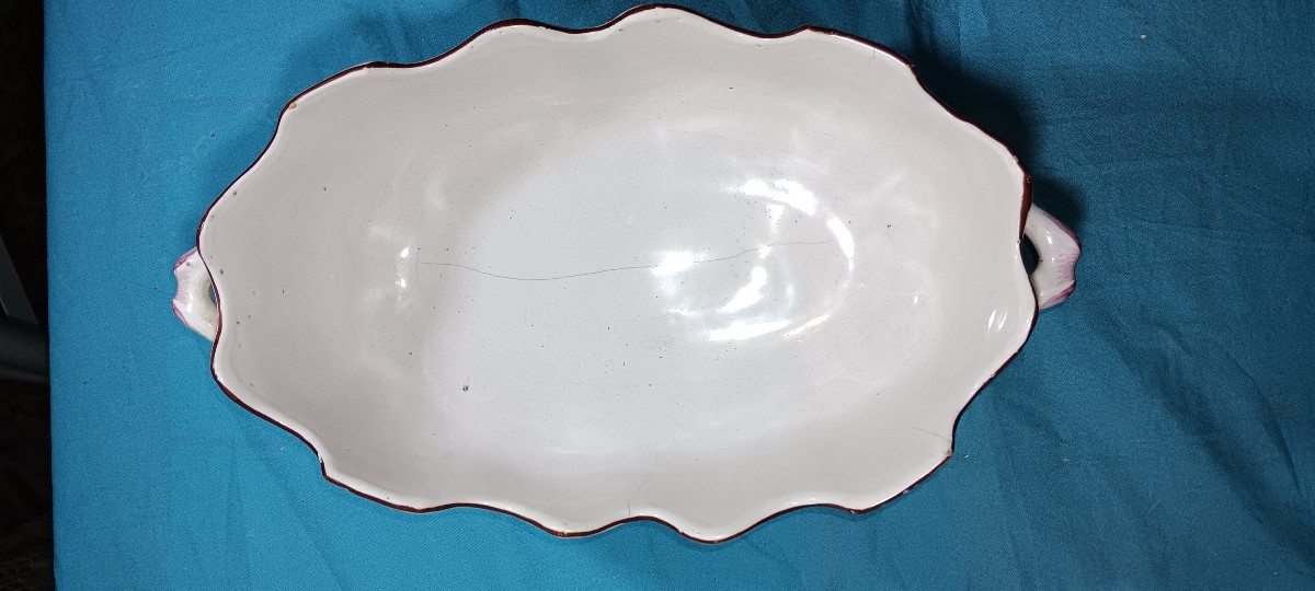 Verrière en faience de LUNEVILLE - Début XIX siècle-photo-2