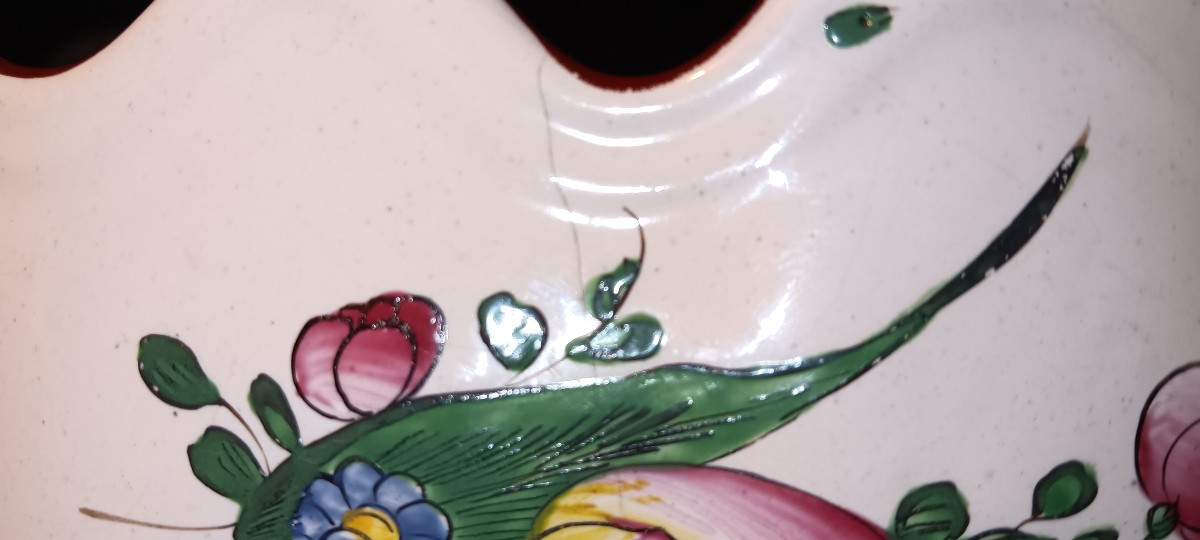 Verrière en faience de LUNEVILLE - Début XIX siècle-photo-5