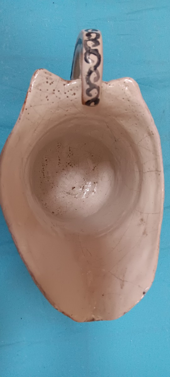 Ewer In The Shape Of A Helmet Bearing The Coat Of Arms Of Rouen - 18th Century-photo-2