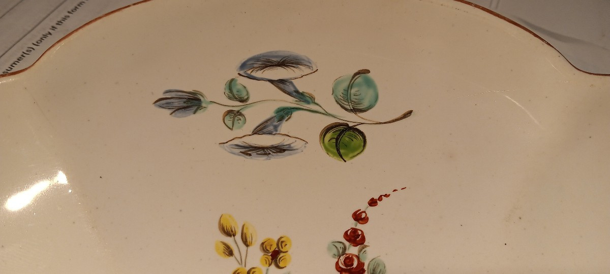Petit plat/ravier en faience de SCEAUX, période Jacques Chapelle - Milieu XVIII siècle-photo-2