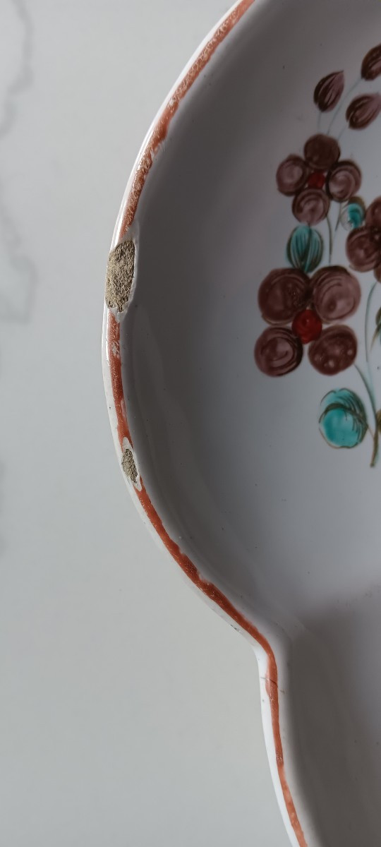 Petit plat/ravier en faience de SCEAUX, période Jacques Chapelle - Milieu XVIII siècle-photo-5
