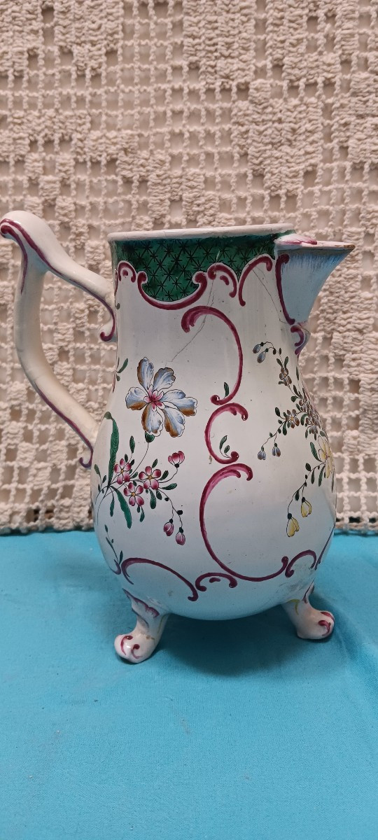 Cafetière/verseuse de STRASBOURG signée HANNONG - XVIII siècle-photo-4