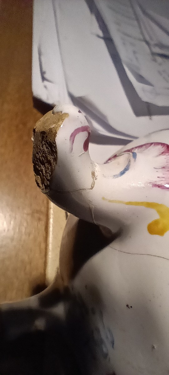 Cafetière/verseuse de STRASBOURG signée HANNONG - XVIII siècle-photo-6