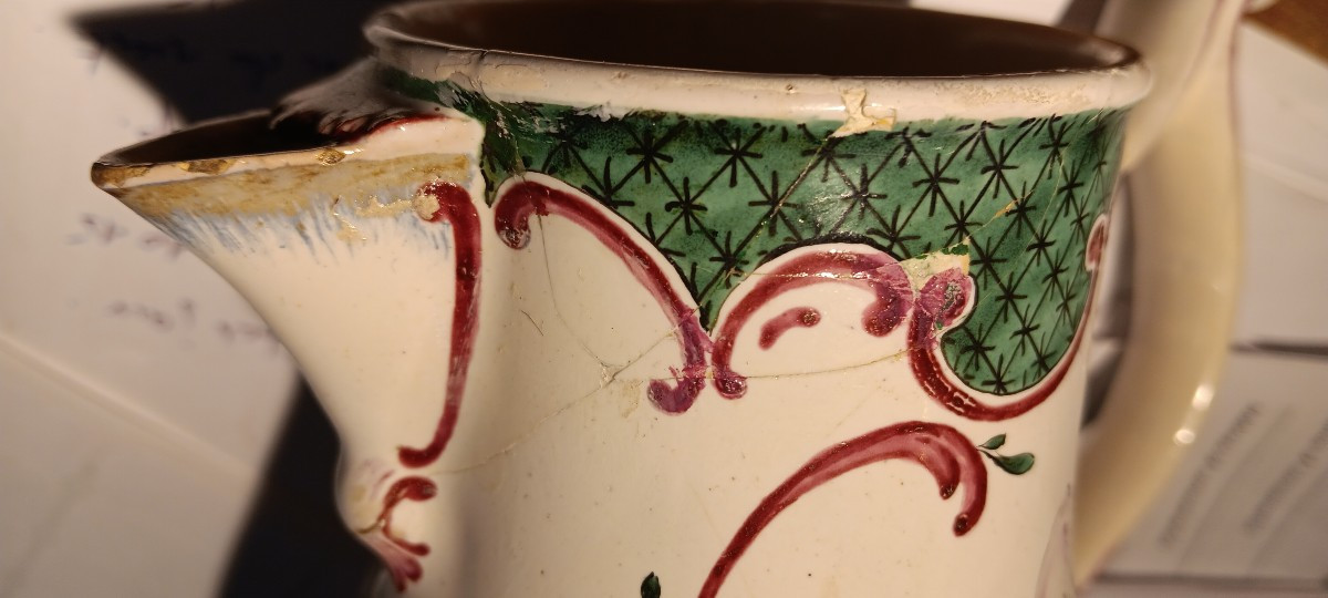 Cafetière/verseuse de STRASBOURG signée HANNONG - XVIII siècle-photo-8