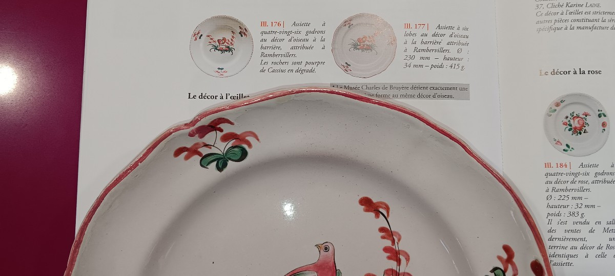 Assiette de Rambervillers (Vosges) - Fin XVIII ou Début XIX siècle-photo-2