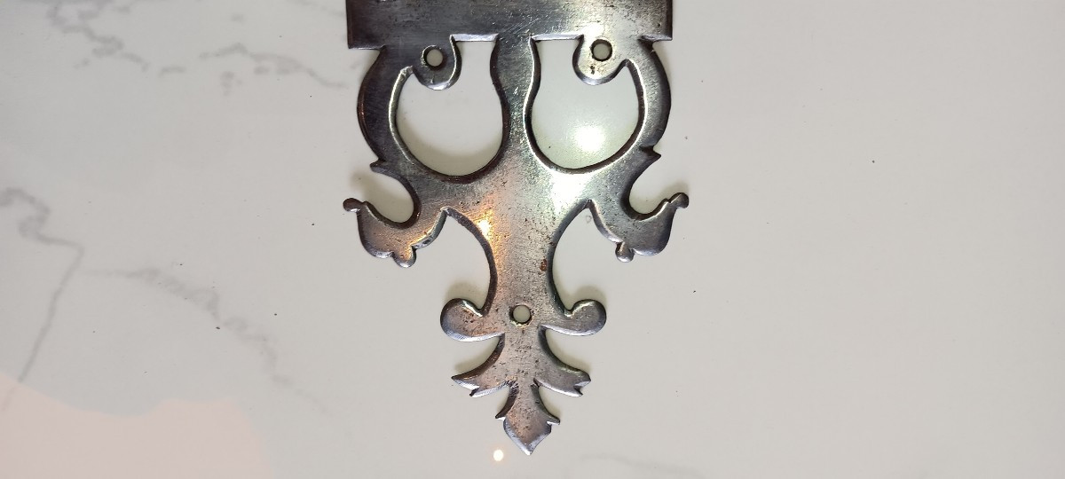 Large Wrought Iron Bolt - 18th Century-photo-4