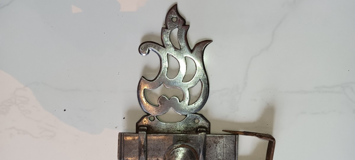Grande targette fer forgé - XVIII siècle-photo-3