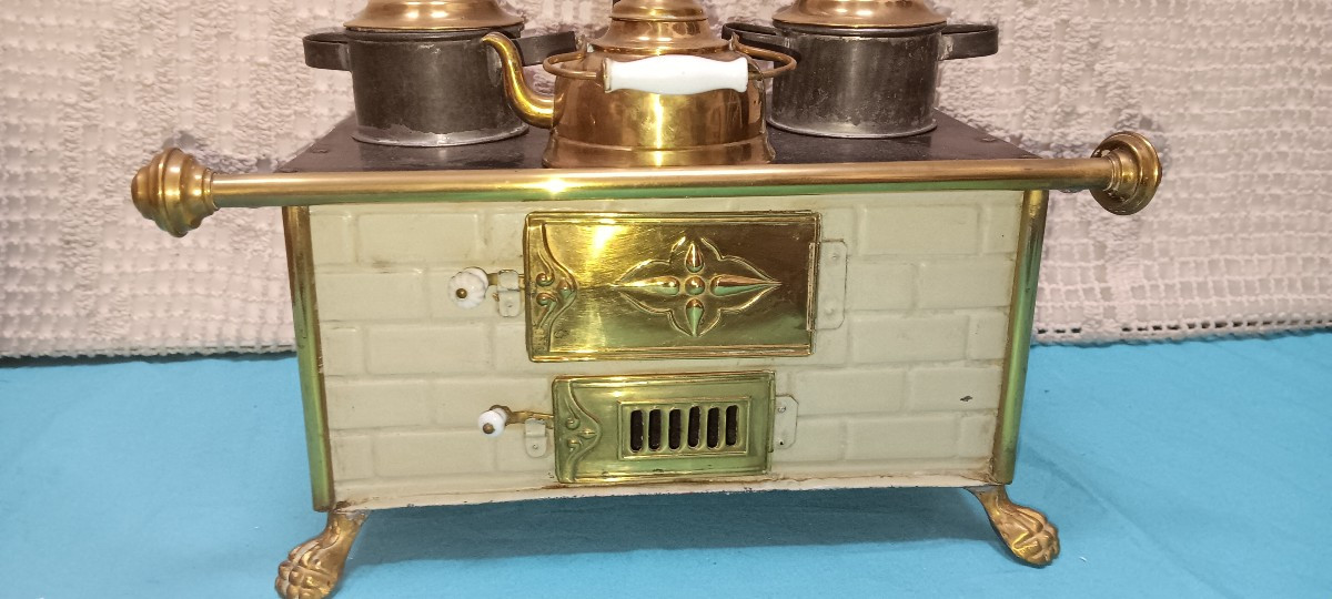 Cuisinière de poupée en tôle-photo-2