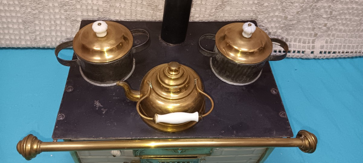 Cuisinière de poupée en tôle-photo-3