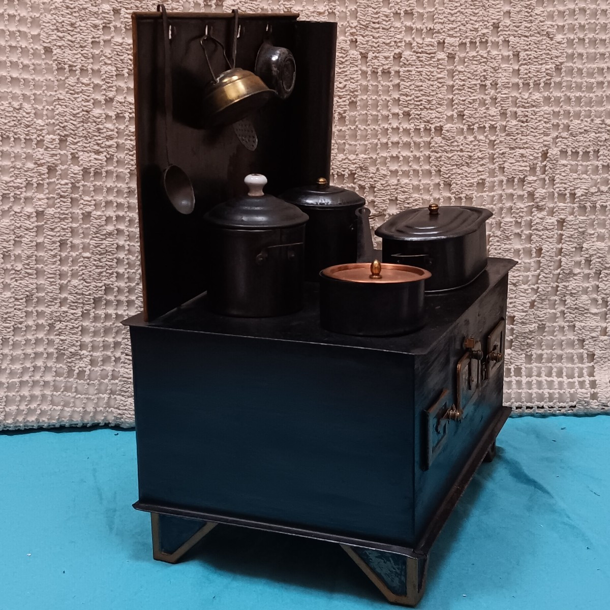 Cuisinière de poupée en tôle-photo-2