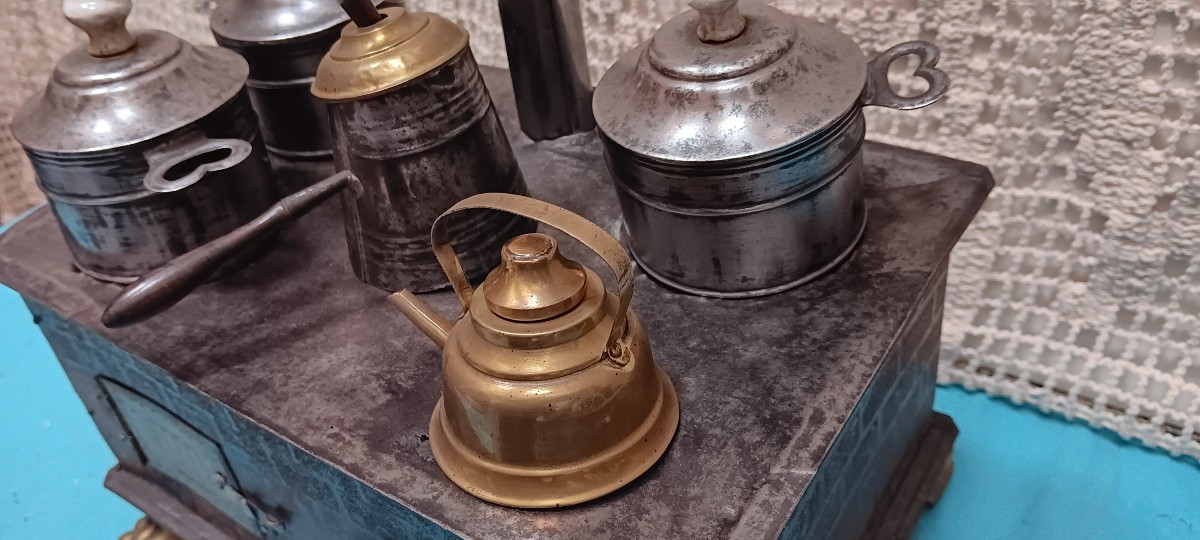 Cuisinière de poupée en tôle-photo-4