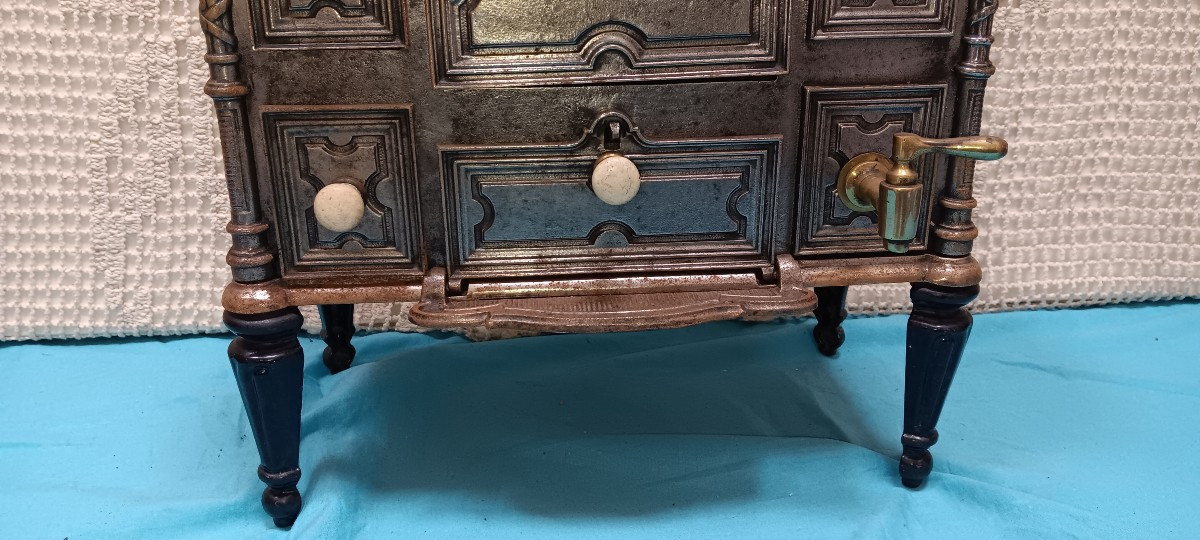 Cuisinière de poupée ou de démonstration en fonte - Début 20ème siècle-photo-1