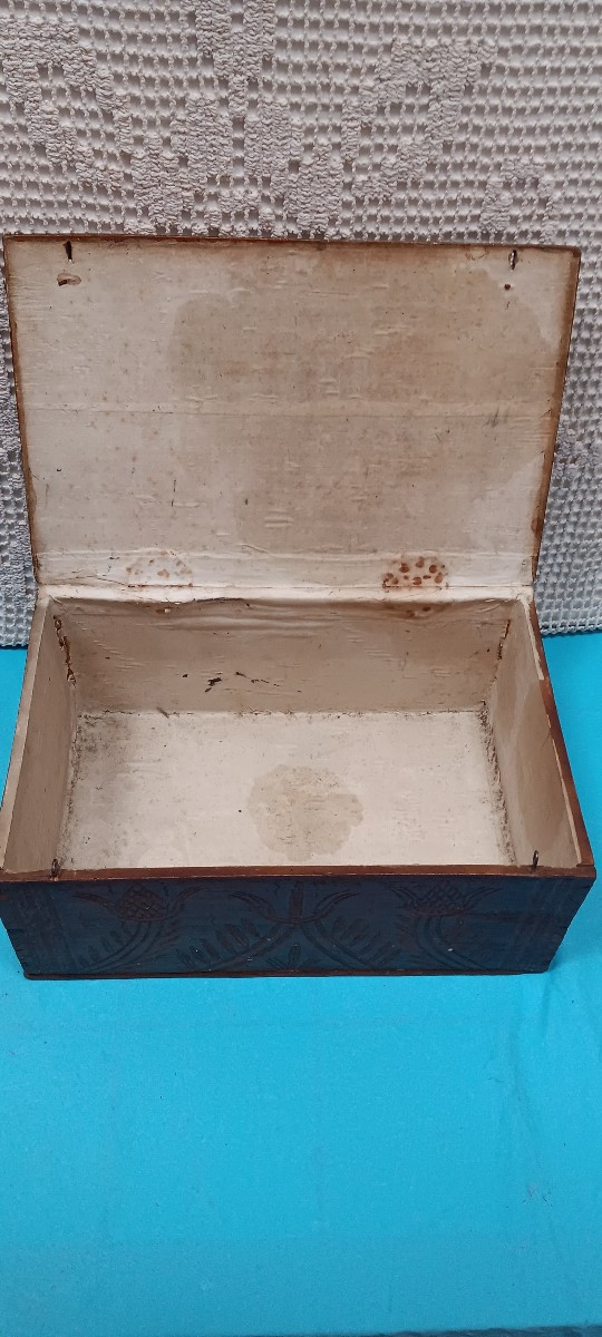 Vosges Wooden Box - Folk Art - 19th Century-photo-2