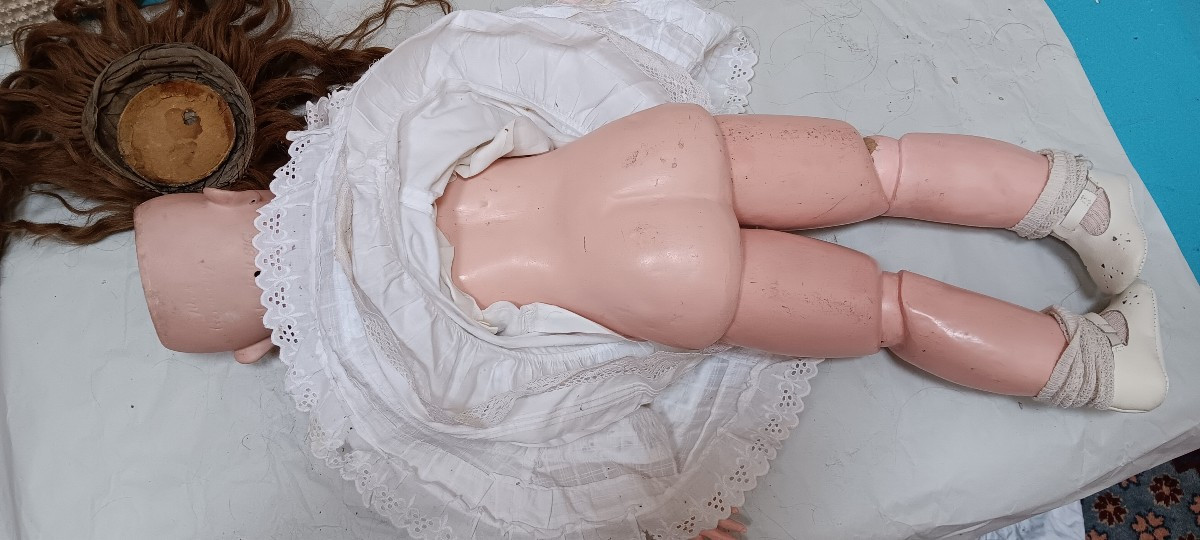 Simon And Halbig Doll, Mold 1078, Size 14 - 75 Cm-photo-3