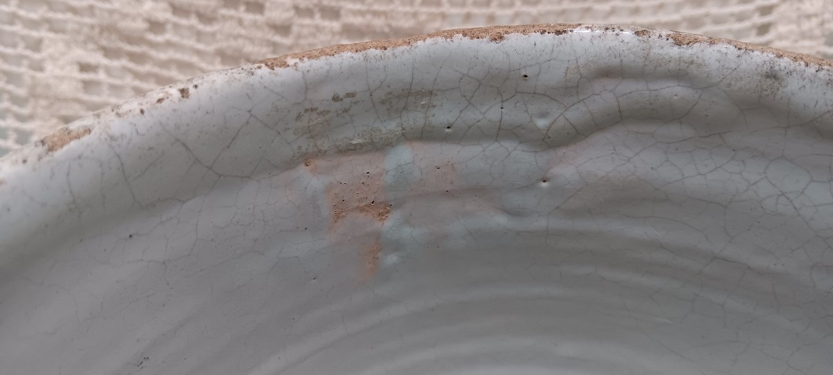 Rafraichissoir faience de Nevers - XVIII siècle-photo-4