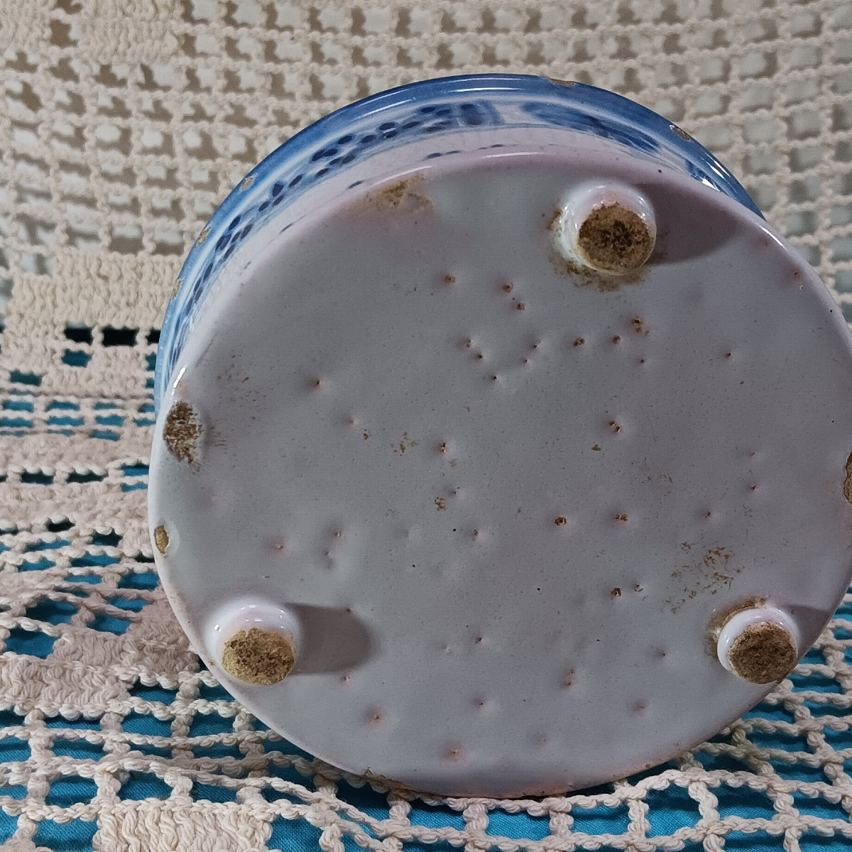 Blue Monochrome Inkwell - 18th Century-photo-3