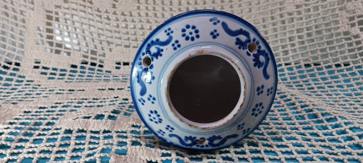 Blue Monochrome Inkwell - 18th Century-photo-4