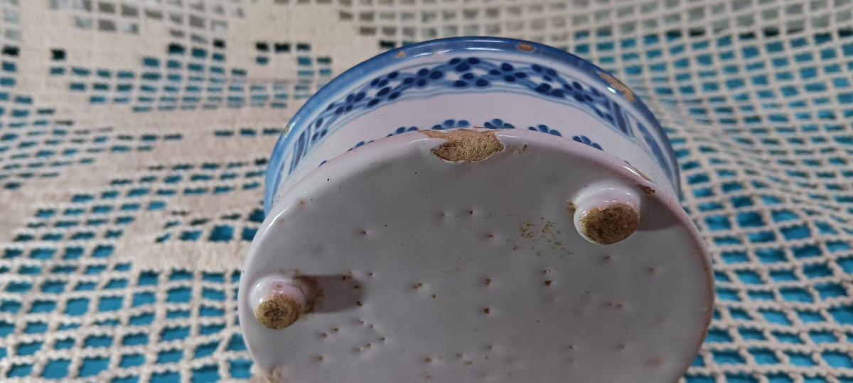 Blue Monochrome Inkwell - 18th Century-photo-2