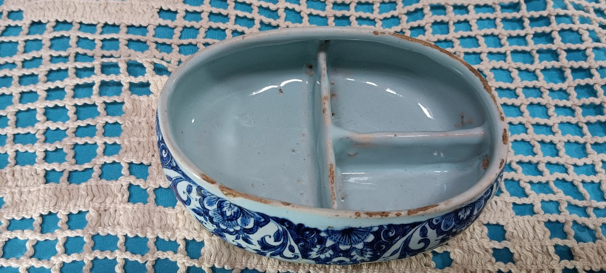 Boite à épices en faience - XVIII siècle-photo-1