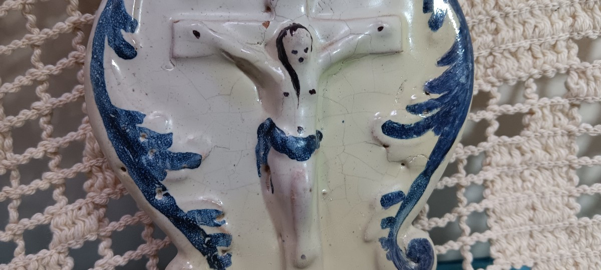 Bénitier de Nevers XVIII siècle-photo-3