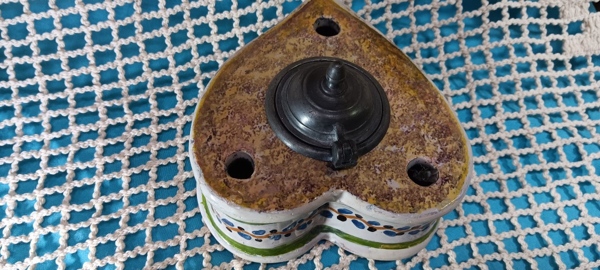 Earthenware Inkwell - Early 19th Century-photo-4