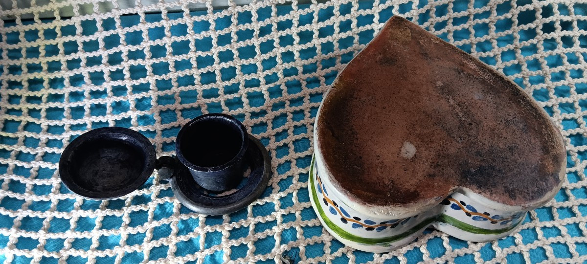 Earthenware Inkwell - Early 19th Century-photo-2