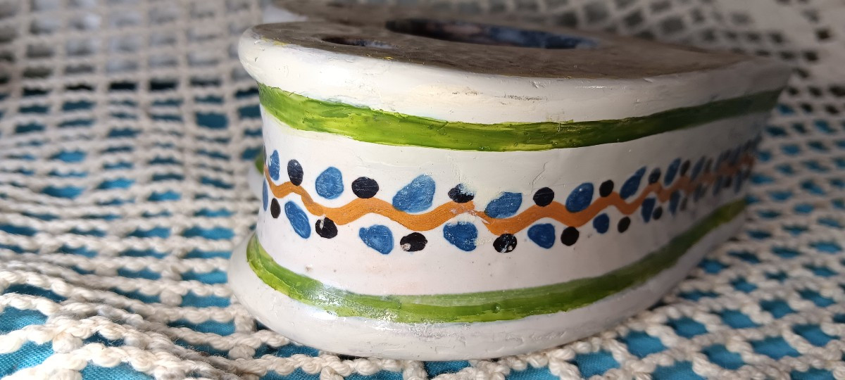 Earthenware Inkwell - Early 19th Century-photo-5