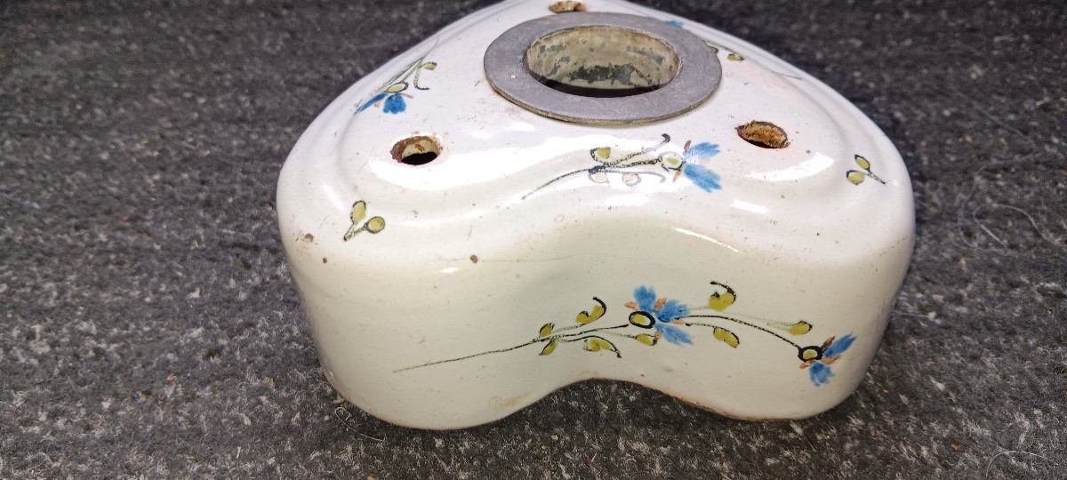 Encrier en faience  - Fin XVIII, Début XIX siècle-photo-2