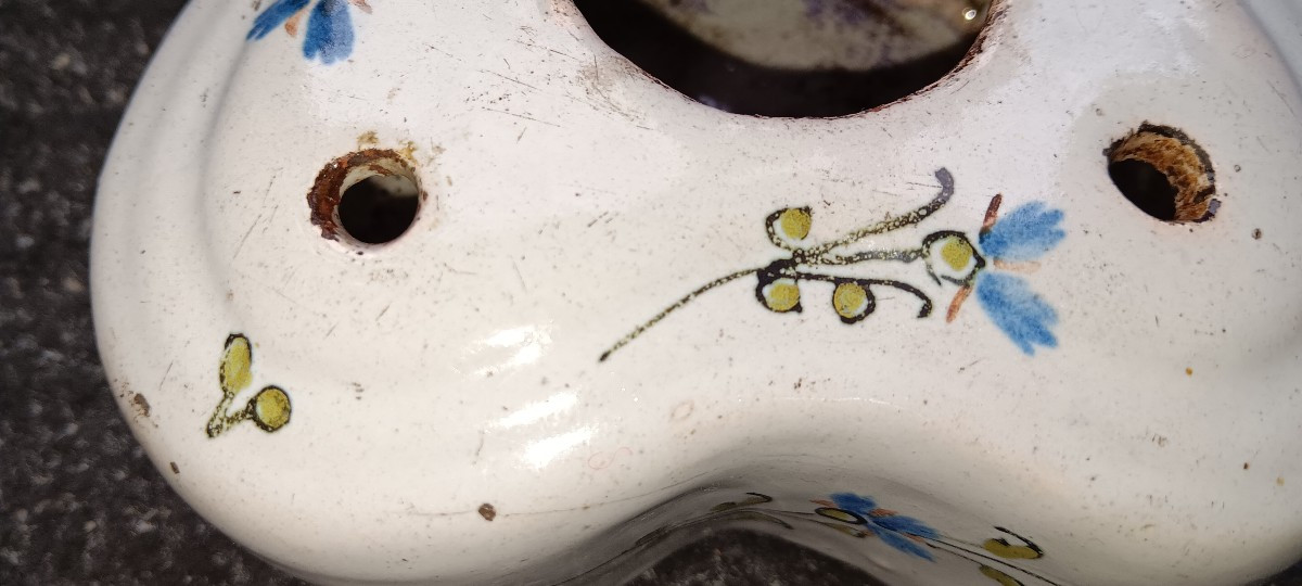 Encrier en faience  - Fin XVIII, Début XIX siècle-photo-3