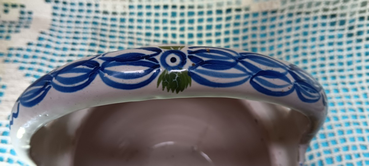 Saint-clément Earthenware Couvot - 19th Century-photo-4