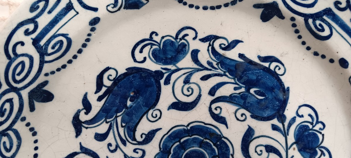 Plat camaieu bleu à identifier - XVIII siècle-photo-3