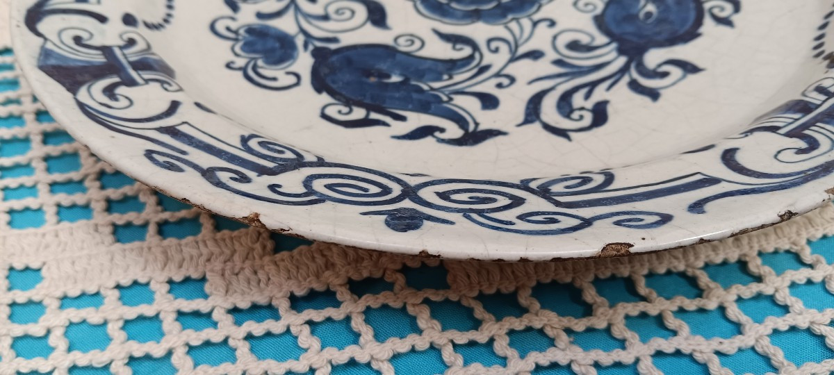 Plat camaieu bleu à identifier - XVIII siècle-photo-5