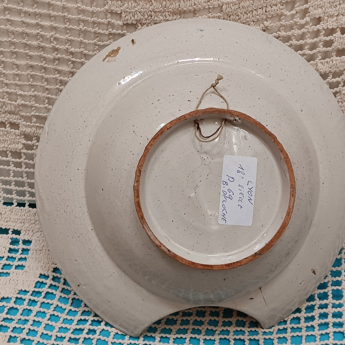 Plat à barbe de LYON - XVIII siècle-photo-2