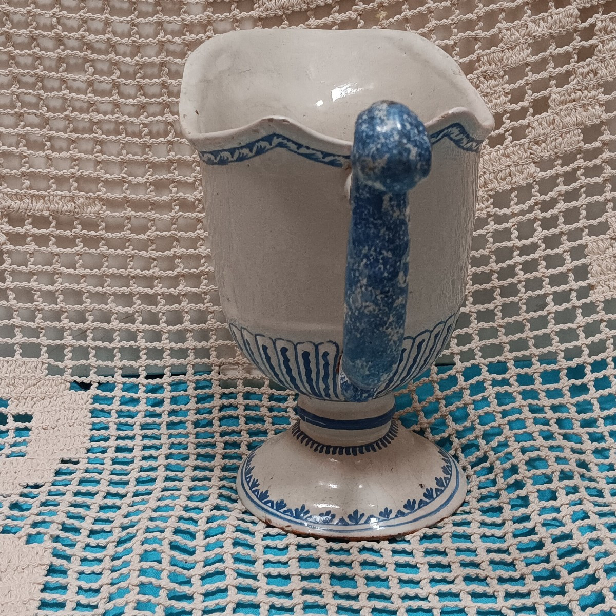 Aiguière en faience forme casque  - XVIII siècle-photo-4