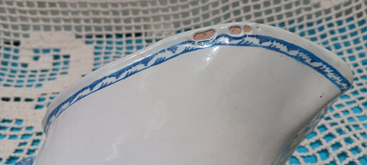 Aiguière en faience forme casque  - XVIII siècle-photo-4